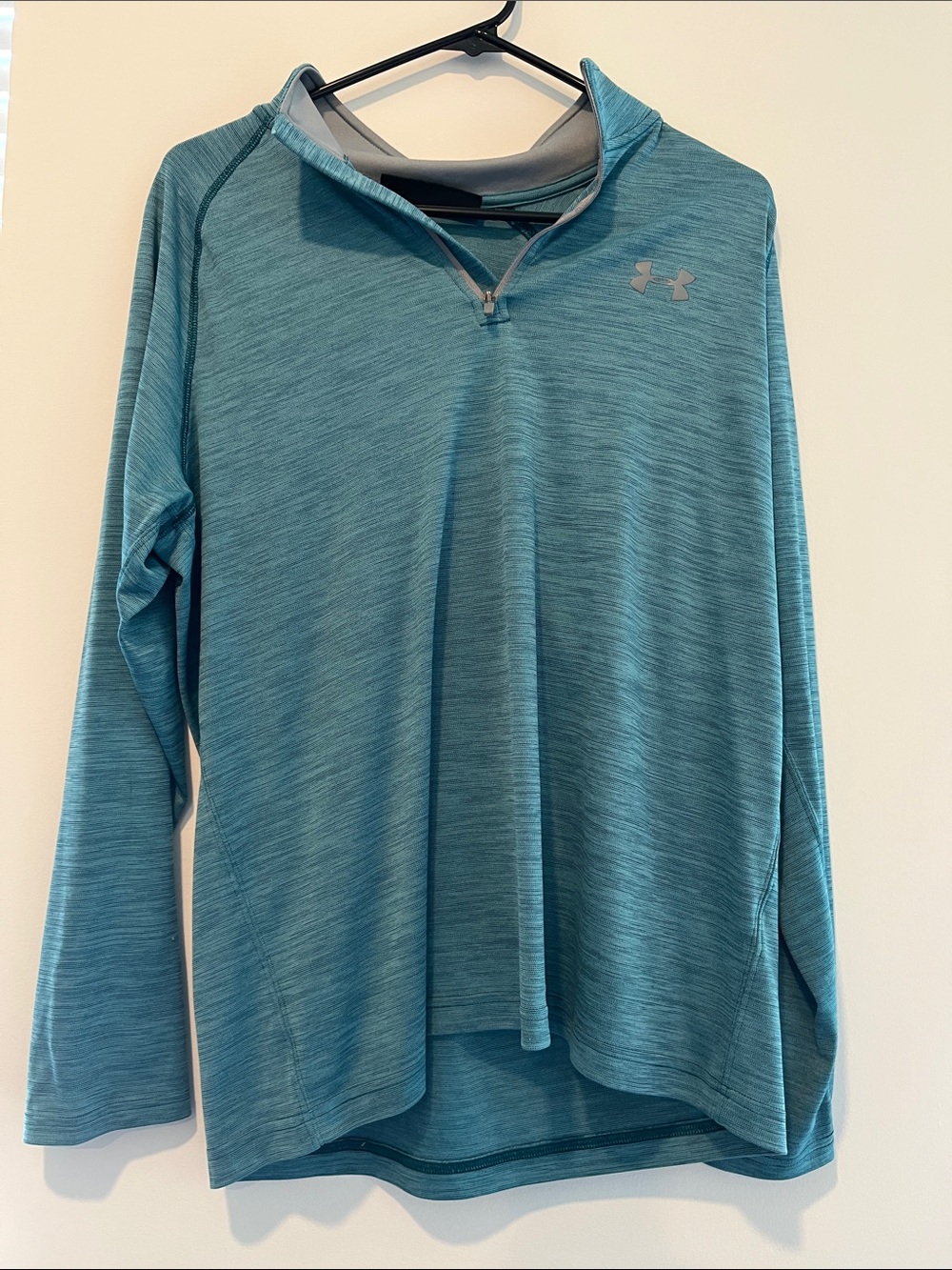 Under Armour Men's Teal Heather Quarter-Zip Pullover